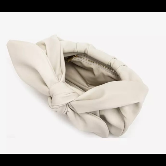 New Shoulder Bag Genuine Leather  Bow Handbag Cloud Lunch bag Underarm Pouch - Picture 6 of 17